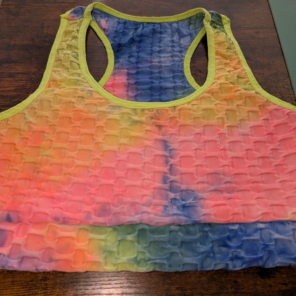 ⭐Colorful Tie-Dye Crop Top